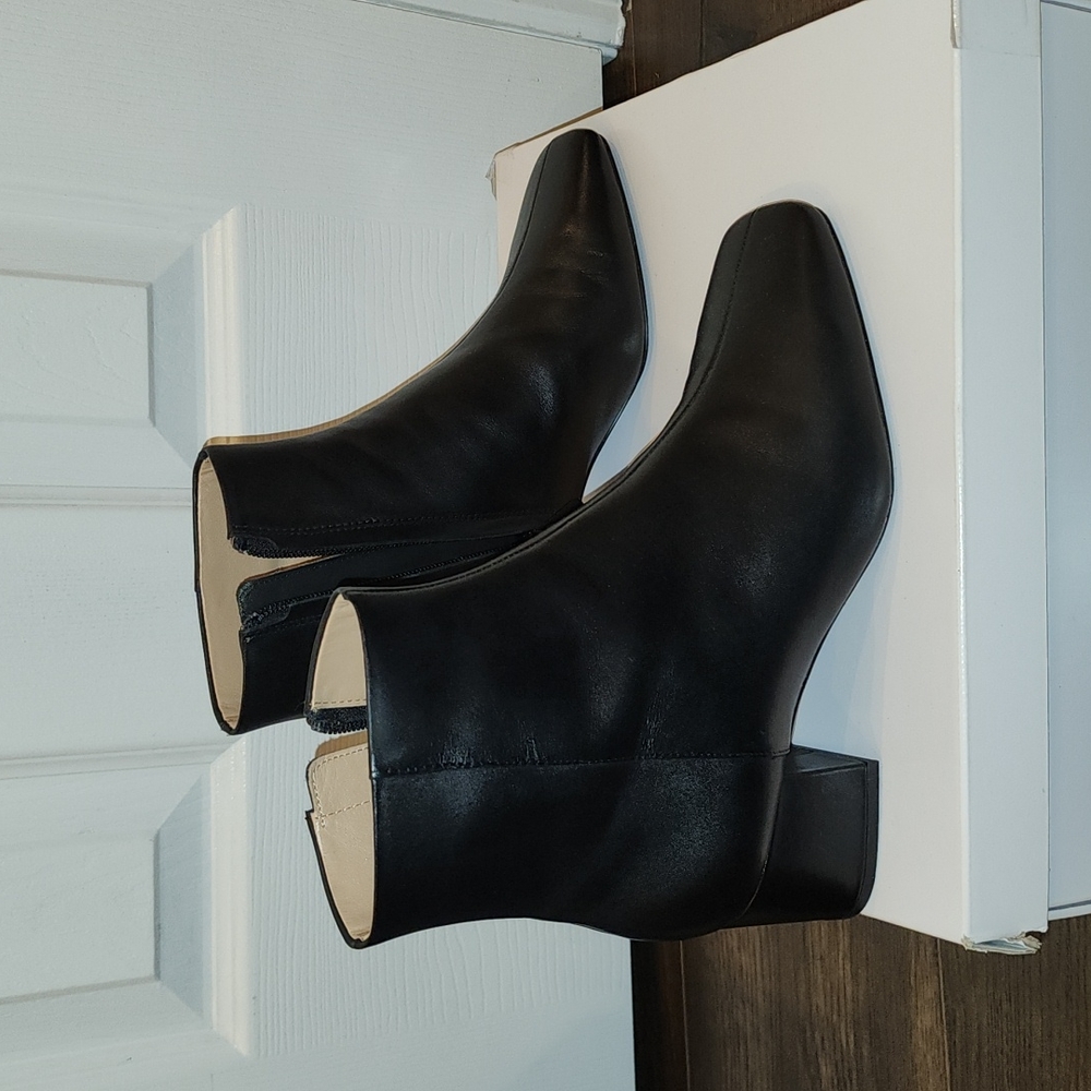 Leather booties